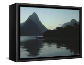 Milford Sound, Fjordland National Park, New Zealand-William Sutton-Framed Stretched Canvas