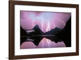 Milford Sound Lake-Daryl Benson-Framed Art Print