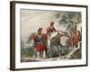 Militaria, Cavalry Troops at Time of Juan Manuel De Rosas by Carlos Morel, Lithograph, 1845-null-Framed Giclee Print