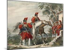 Militaria, Cavalry Troops at Time of Juan Manuel De Rosas by Carlos Morel, Lithograph, 1845-null-Mounted Giclee Print