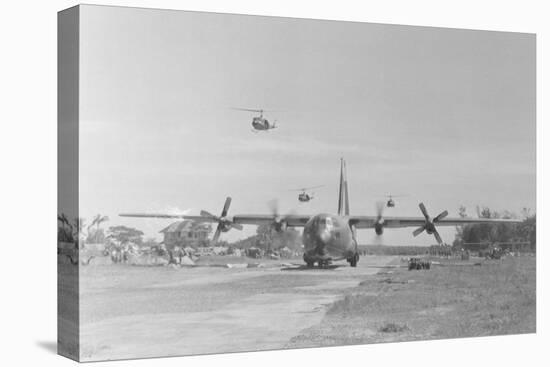 Military Aircraft at Dau Tieng Air Field-null-Stretched Canvas