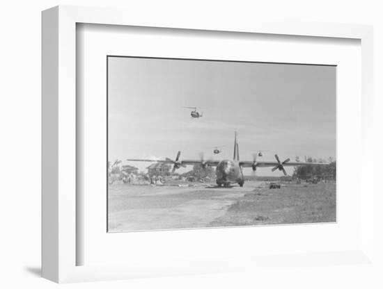 Military Aircraft at Dau Tieng Air Field-null-Framed Photographic Print