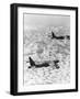 Military Airplane Dropping Bombs in Vietnam-null-Framed Photographic Print