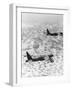 Military Airplane Dropping Bombs in Vietnam-null-Framed Photographic Print