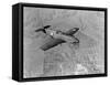 Military Airplane in Flight-null-Framed Stretched Canvas