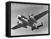 Military Airplane in Flight-null-Framed Stretched Canvas