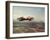 Military Airplane in Flight-null-Framed Photographic Print