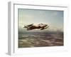 Military Airplane in Flight-null-Framed Photographic Print