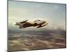 Military Airplane in Flight-null-Mounted Photographic Print