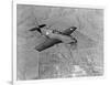 Military Airplane in Flight-null-Framed Photographic Print