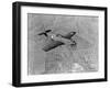 Military Airplane in Flight-null-Framed Photographic Print