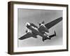 Military Airplane in Flight-null-Framed Photographic Print