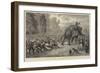 Military Amusements in Afghanistan, the Tug of War in the Camp at Gundamuk-Johann Nepomuk Schonberg-Framed Giclee Print
