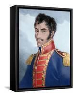 Military and Venezuelan Statesman Called 'The Liberator'-Prisma Archivo-Framed Stretched Canvas