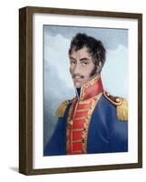 Military and Venezuelan Statesman Called 'The Liberator'-Prisma Archivo-Framed Photographic Print