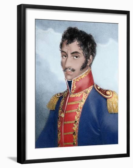 Military and Venezuelan Statesman Called 'The Liberator'-Prisma Archivo-Framed Photographic Print