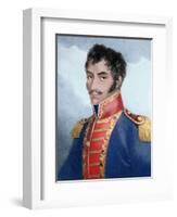 Military and Venezuelan Statesman Called 'The Liberator'-Prisma Archivo-Framed Photographic Print