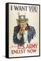 Military and War Posters: I Want YOU for the U.S. Army. James Montgomery Flagg-null-Framed Stretched Canvas