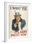 Military and War Posters: I Want YOU for the U.S. Army. James Montgomery Flagg-null-Framed Art Print