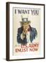 Military and War Posters: I Want YOU for the U.S. Army. James Montgomery Flagg-null-Framed Art Print