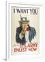 Military and War Posters: I Want YOU for the U.S. Army. James Montgomery Flagg-null-Framed Art Print