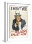 Military and War Posters: I Want YOU for the U.S. Army. James Montgomery Flagg-null-Framed Art Print