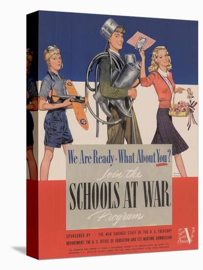 Military and War Posters: We Are Ready, What About You? U.S. Government Printing Office, 1942-null-Stretched Canvas