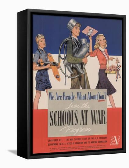 Military and War Posters: We Are Ready, What About You? U.S. Government Printing Office, 1942-null-Framed Stretched Canvas