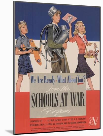 Military and War Posters: We Are Ready, What About You? U.S. Government Printing Office, 1942-null-Mounted Art Print