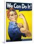 Military and War Posters: We Can Do It! J Howard Miller, 1942-null-Framed Art Print