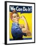 Military and War Posters: We Can Do It! J Howard Miller, 1942-null-Framed Art Print