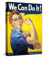 Military and War Posters: We Can Do It! J Howard Miller, 1942-null-Stretched Canvas