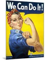 Military and War Posters: We Can Do It! J Howard Miller, 1942-null-Mounted Premium Giclee Print