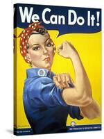 Military and War Posters: We Can Do It! J Howard Miller, 1942-null-Stretched Canvas