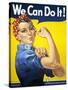 Military and War Posters: We Can Do It! J Howard Miller, 1942-null-Stretched Canvas