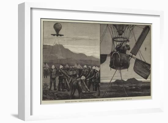 Military Ballooning, Method of Floating Balloon, Signals at Rest, Near View of Car, Signals Working-William Bazett Murray-Framed Giclee Print