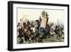 Military Battle Using Armored Elephants and Chariots in the Time of the Roman Empire-null-Framed Giclee Print