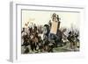 Military Battle Using Armored Elephants and Chariots in the Time of the Roman Empire-null-Framed Giclee Print