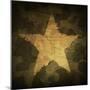 Military Camouflage Background With Grunge Star-pashabo-Mounted Art Print