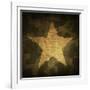 Military Camouflage Background With Grunge Star-pashabo-Framed Art Print