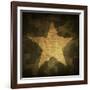 Military Camouflage Background With Grunge Star-pashabo-Framed Art Print