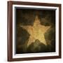 Military Camouflage Background With Grunge Star-pashabo-Framed Art Print