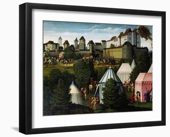 Military Camp, Detail from Story of David, 1534-Hans Sebald Beham-Framed Giclee Print