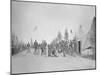 Military Camp with Soliders in Street During the American Civil War-Stocktrek Images-Mounted Photographic Print