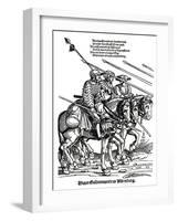 Military Campaign of the Landsknechts-Erhard Schoen-Framed Giclee Print