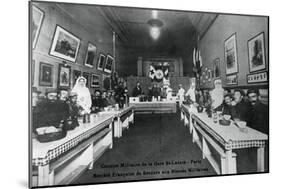Military Canteen, Gare St Lazare, Paris, World War I, 1914-1918-null-Mounted Giclee Print