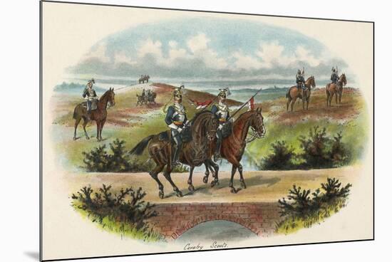 Military Cavalry Scouts-Richard Simkin-Mounted Premium Giclee Print