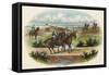 Military Cavalry Scouts-Richard Simkin-Framed Stretched Canvas