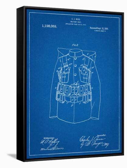 Military Coat Patent-null-Framed Stretched Canvas