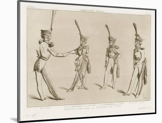 Military Costumes from the Nineteenth Century - Russian Infantry-Raphael Jacquemin-Mounted Giclee Print
